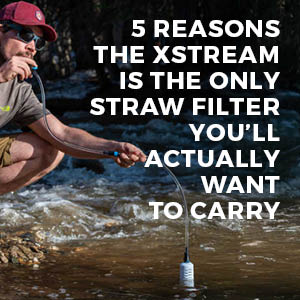 sagan life xstream straw water purifier hiking water purification systems