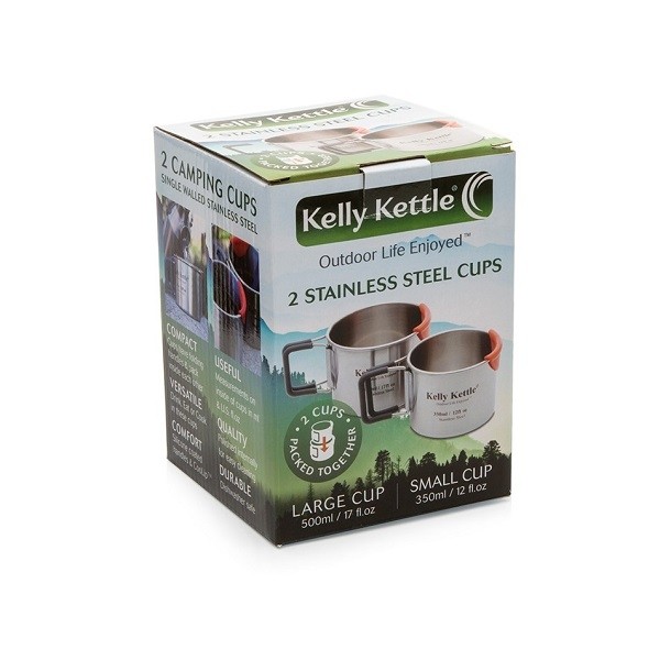 Kelly Kettle® Cups - Stainless Steel Camping Cups - Sagan Life