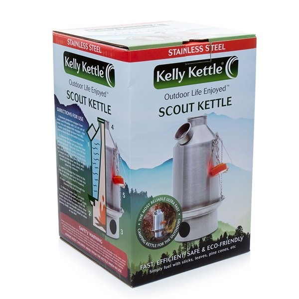 Kelly Kettle® Scout - Medium Stainless Steel Camp Kettle - Sagan Life