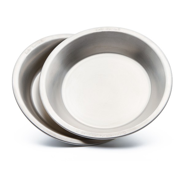 17-Piece Stainless Steel Dinner Plate Set - Camping Bowls & Plates, Dishwasher Safe For Outdoor, Picnic, Travel