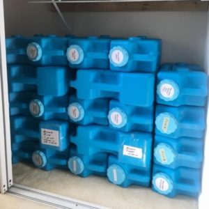 Emergency food storage containers
