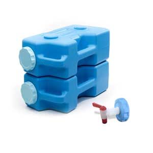 sagan life aquabrick storage container two pack with spigot