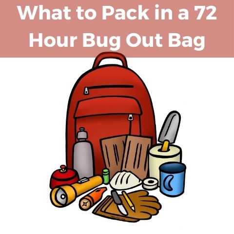 What to Pack in a 72 Hour Bug Out Bag