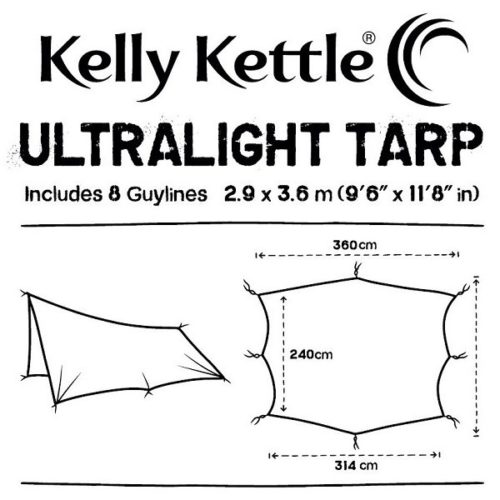 Ultralight camping tarp