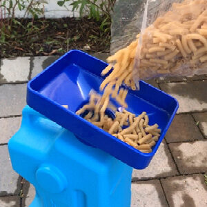 sagan life filling aquabrick container with funnel