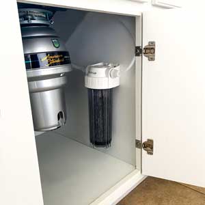 sagan life ultraflo under sink water filter kit installed under sink