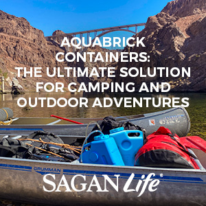 sagan life aquabrick food and water storage container aquabrick water filtration system on boat in colorado river blog post featured image