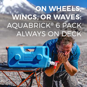 sagan life On Wheels, Wings, or Waves: AquaBrick® 6 Pack - Hydration and Chow, Always on Deck bulk food storage containers featured