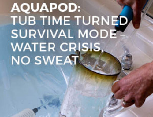 SAGAN LIFE AQUAPOD: TUB TIME TURNED SURVIVAL MODE – WATER CRISIS, NO SWEAT