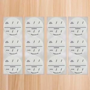 Food Storage labels, best by labels