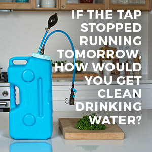 IF THE TAP STOPPED RUNNING TOMORROW, HOW WOULD YOU GET CLEAN DRINKING WATER?