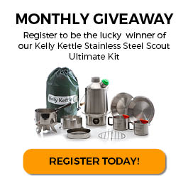 sagan life monthly giveaway kelly kettle stainless steel ultimate kit camp stove and accessories