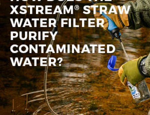 HOW DOES THE XSTREAM® STRAW WATER FILTER PURIFY CONTAMINATED WATER?