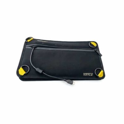 kelly kettle usa portable solar panels with usb cable in closed carrying case