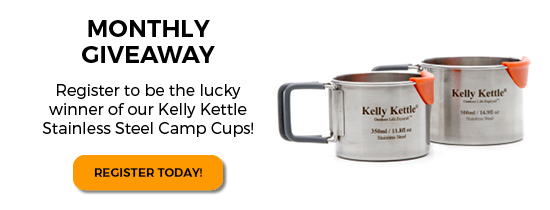 monthly giveaway kelly kettle stainless steel camp cups